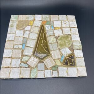 MCM Mosaic 9x8 Trivet Art Tile Retro Art Tile Vintage‎